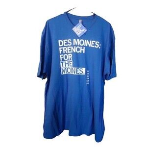 Des Moines: French For The Moines Tshirt Raygun Next Level Clothing Unisex XXL